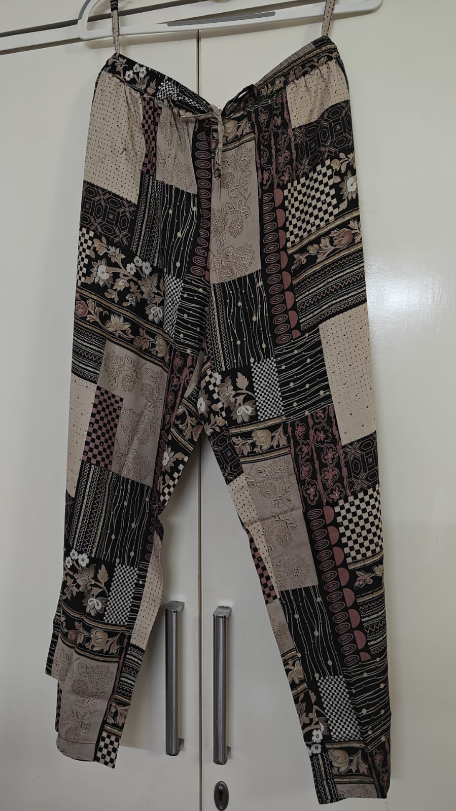 Black Patchwork Print Shirt Set, black - view 2