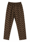 Brown Bandhani-Yoke Kurta Set