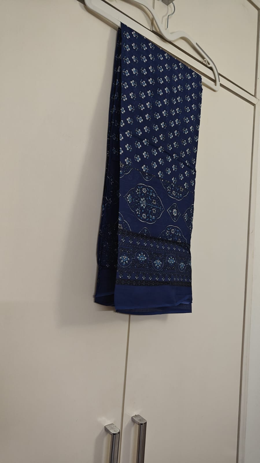 Indigo Jaal Print Kurta Set, blue - view 3