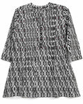 Monochrome Ikat Print Kurti