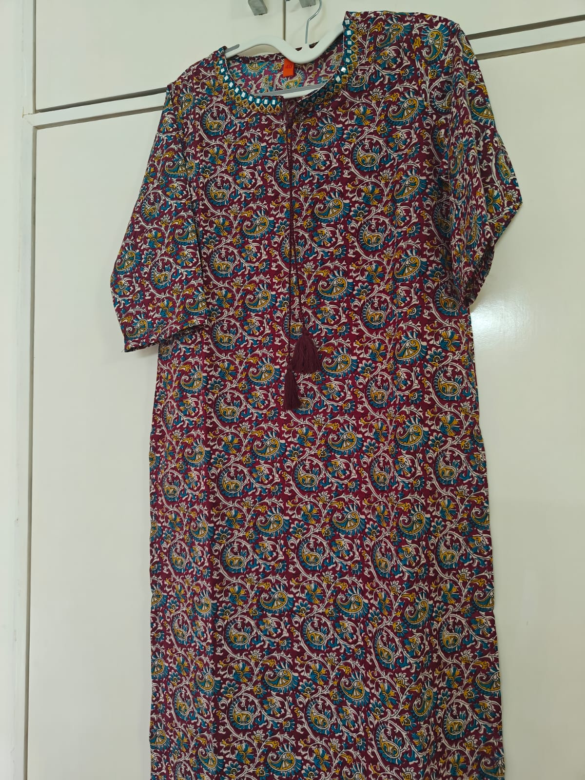 Multicolour Micro-Floral Kurta, multicolour