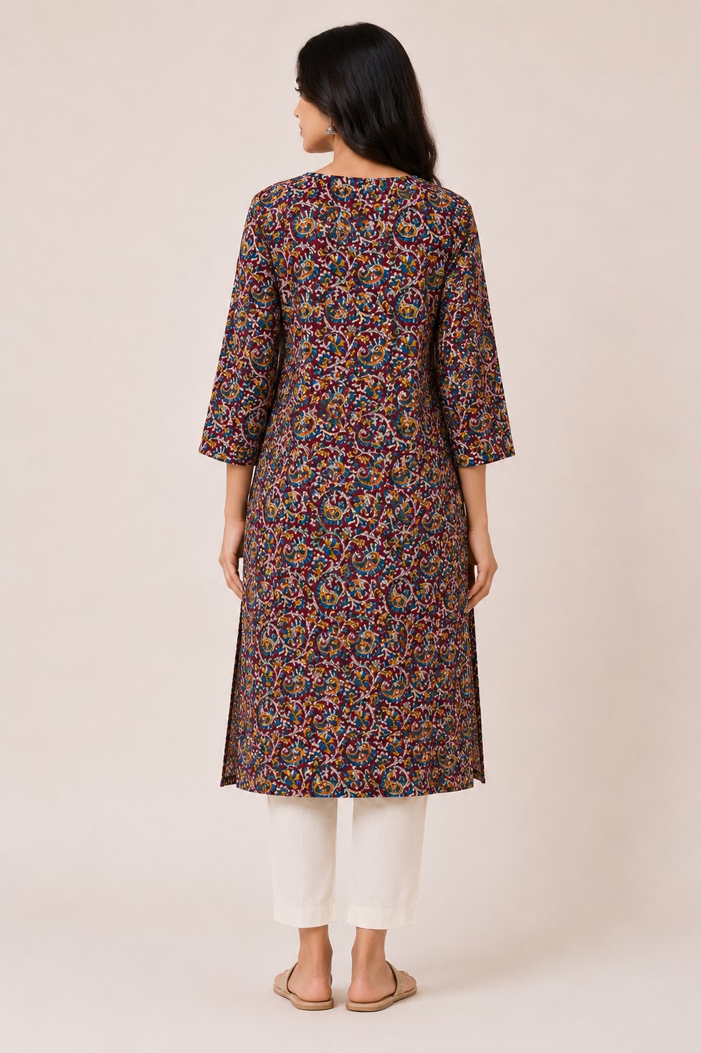 Multicolour Micro-Floral Kurta - view 2