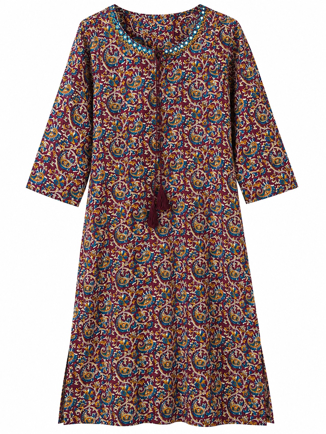 Multicolour Micro-Floral Kurta - view 3