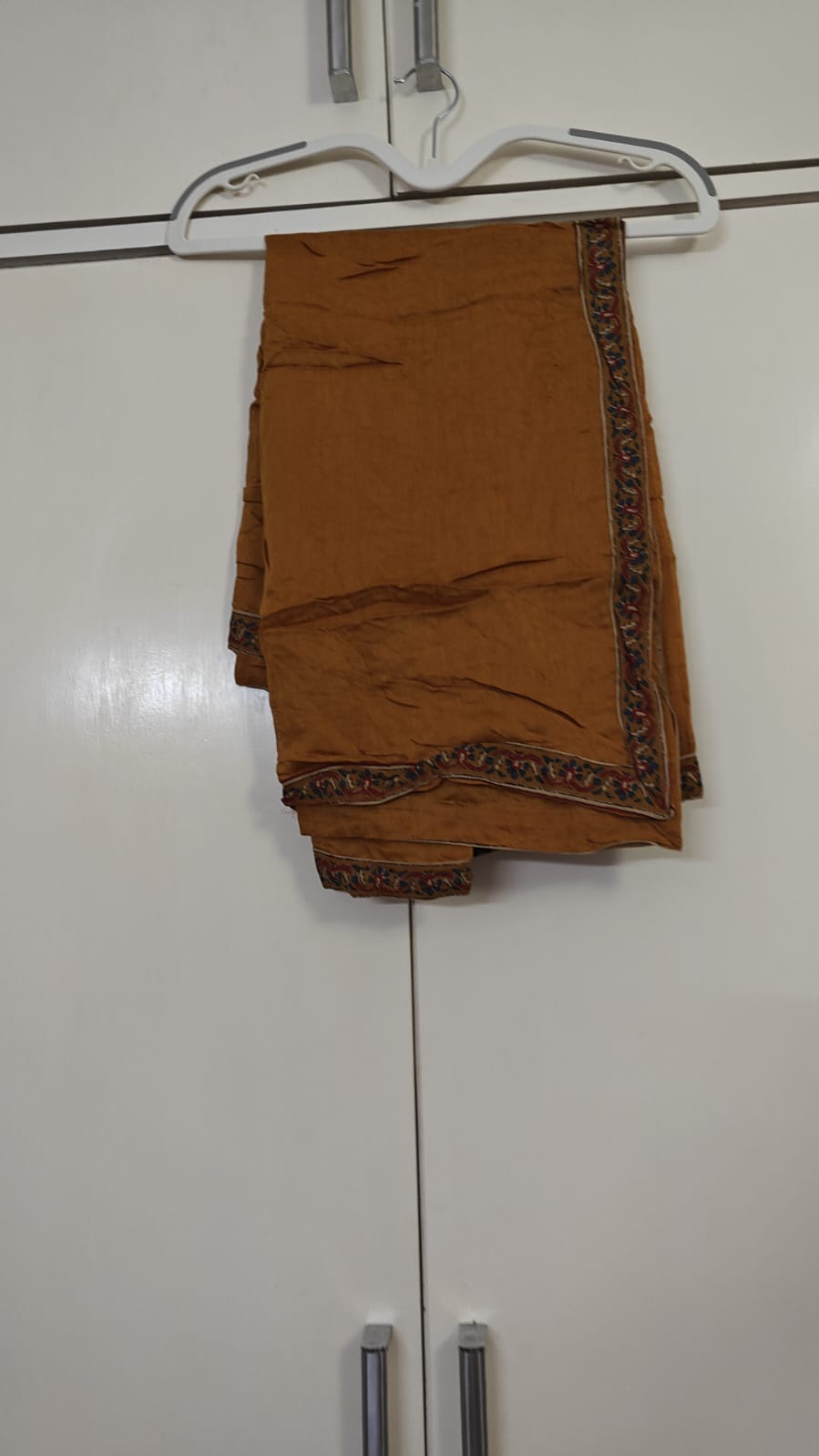 Ochre Paisley Print Kurta Set, yellow - view 3