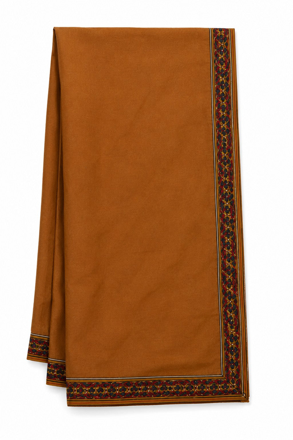 Ochre Paisley Print Kurta Set - view 4