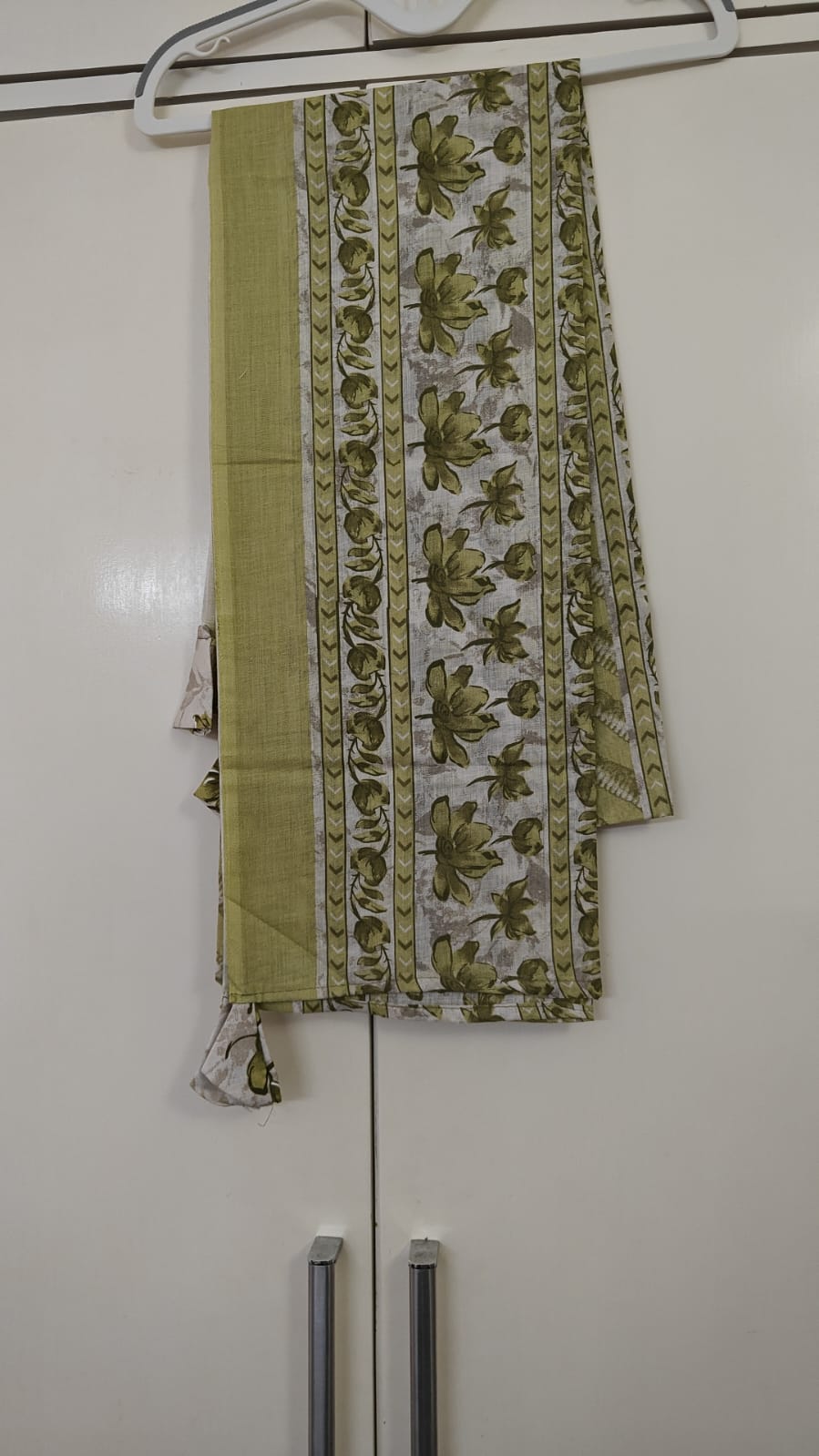 Off-White Olive Floral Print Kurta, ivory - view 3