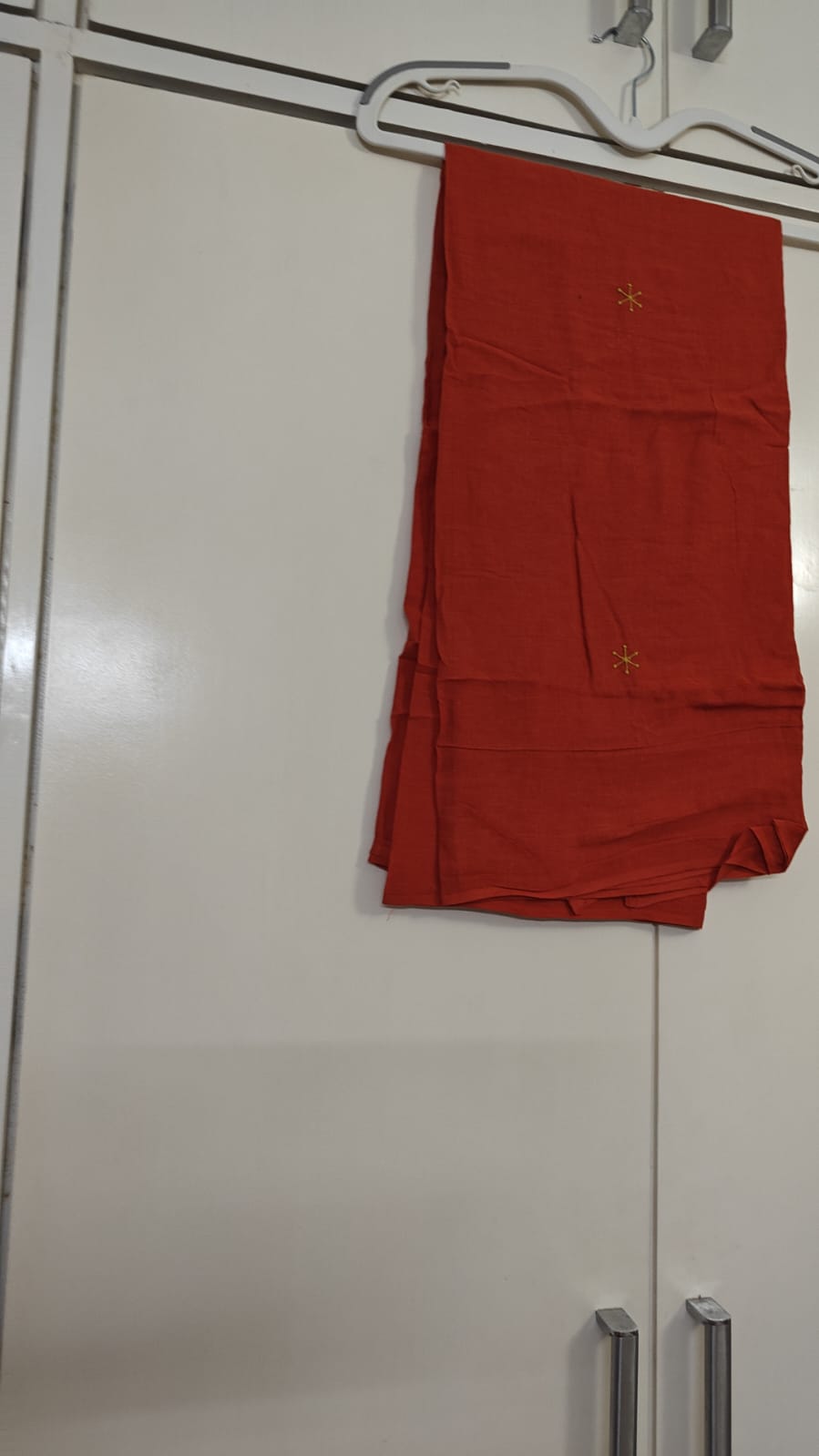 Orange Embroidered Kurta Set, orange - view 3