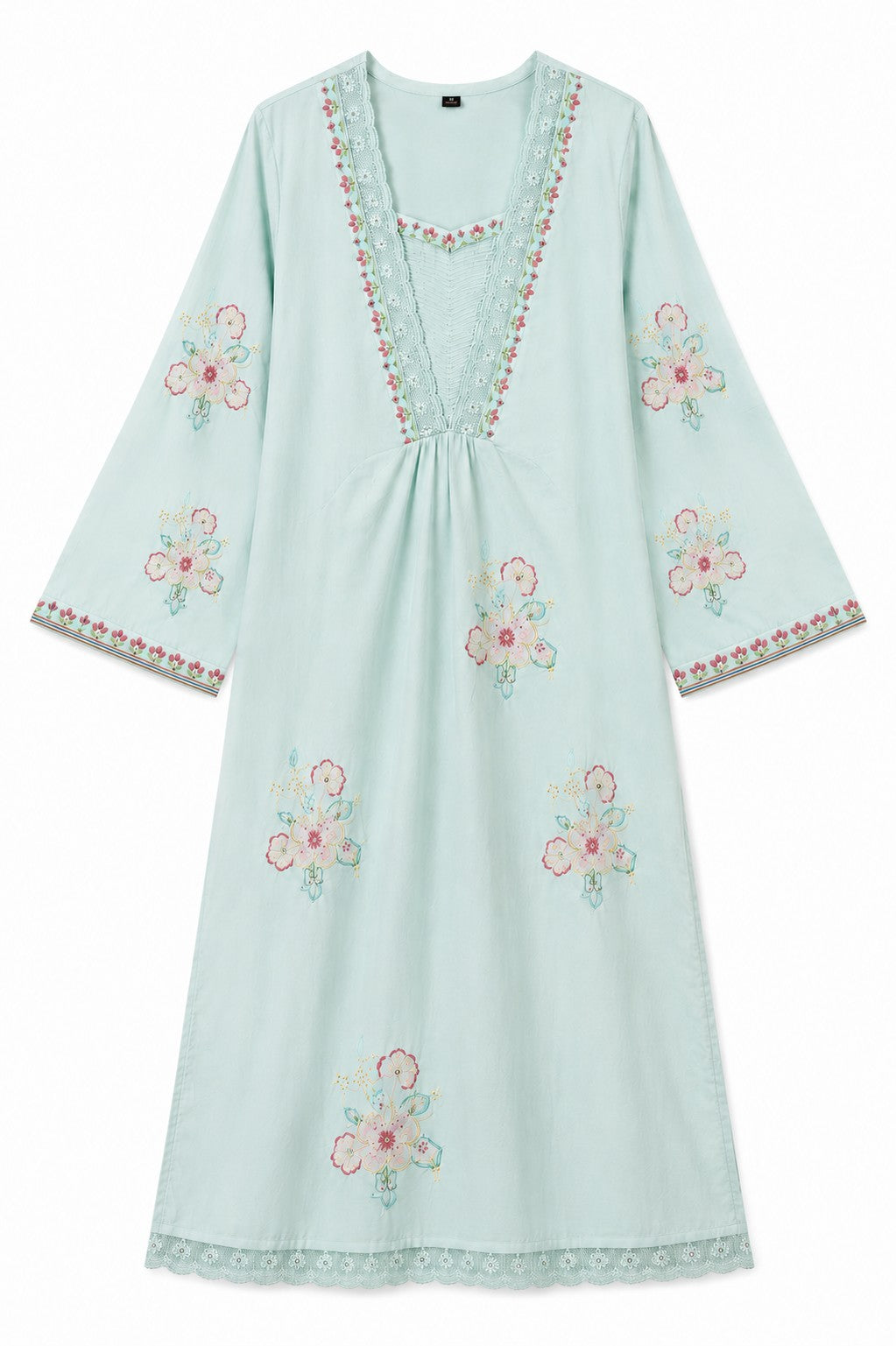 Rama Green Embroidered Kurta Set - view 4