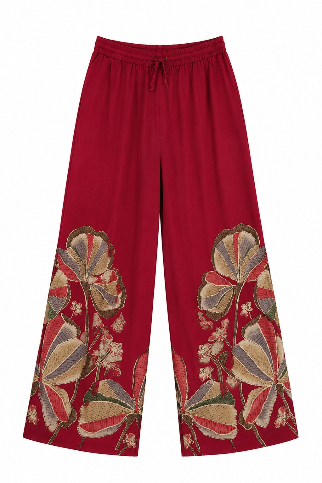 Red Butterfly Floral Kurta Set - view 3