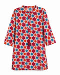 Red Multicolour Print Top