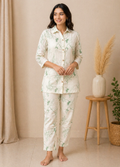 White Floral Co-ord Set, white