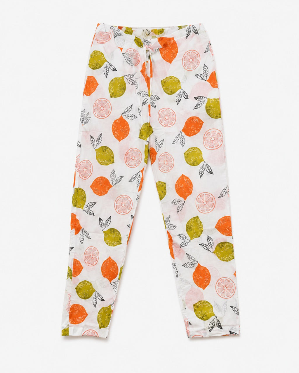White Fruit Print Kurta Set - view 3