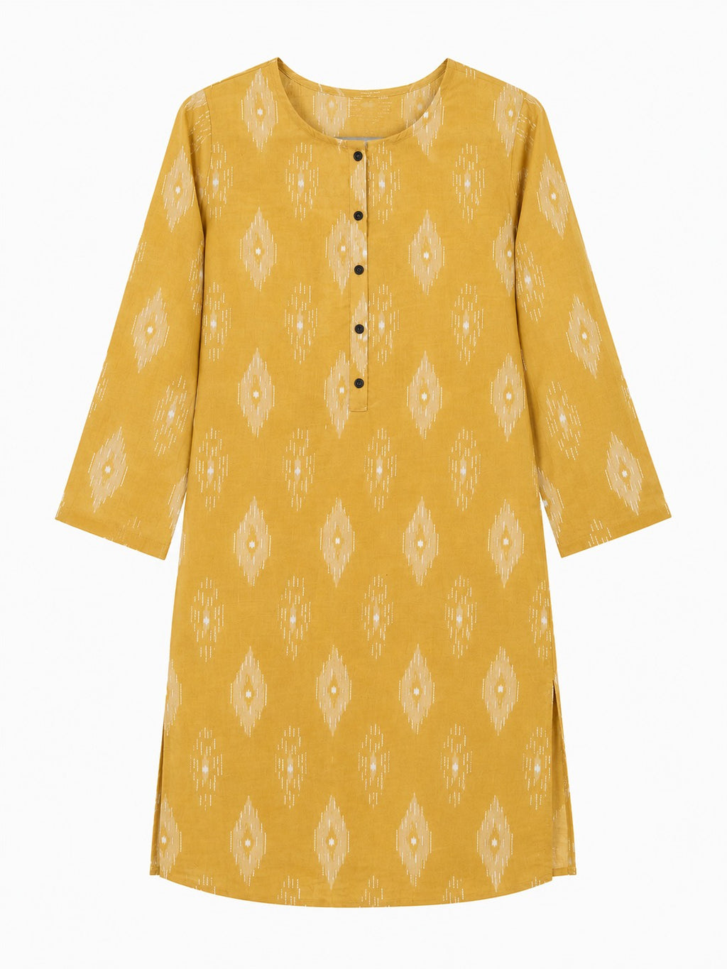 Yellow Booti Print Kurta
