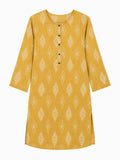 Yellow Booti Print Kurta